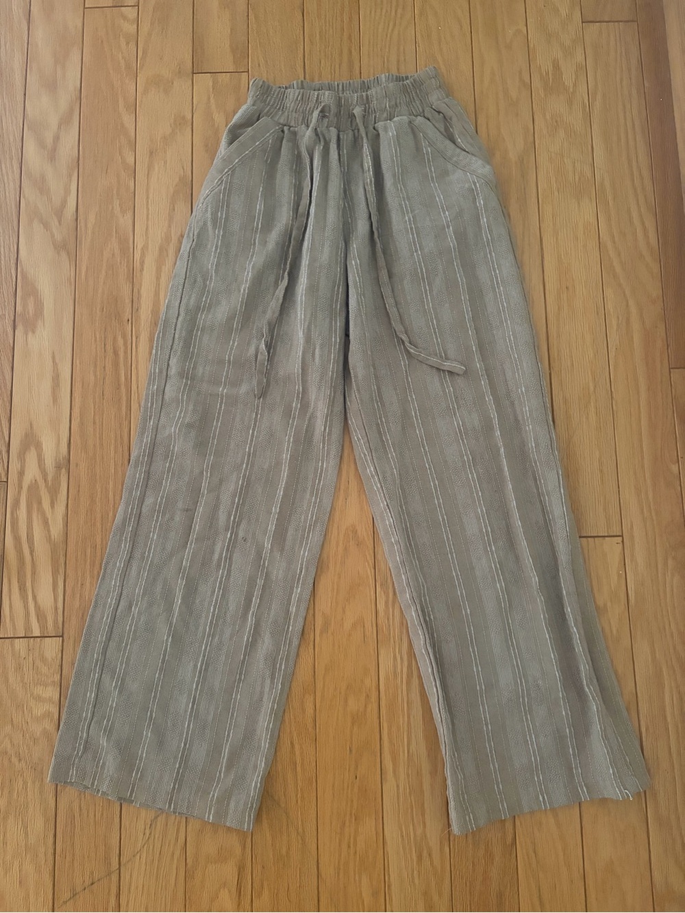 Sienna Sky Relaxed Corton Wide Leg Pants - Taupe